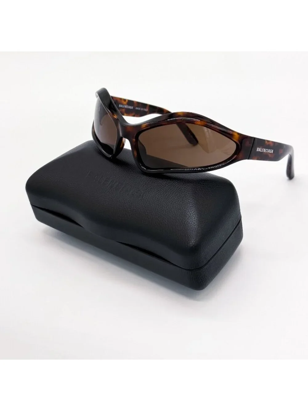 NEW BALENCIAGA BB0314S 002 SUNGLASSES HAVANA UNISEX GEOMETRIC EYEWEAR BALENCIAGA - Picture 1 of 9